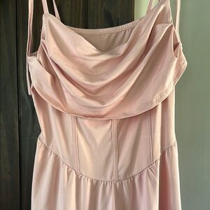 Cider Pink Dress with Tie Straps
